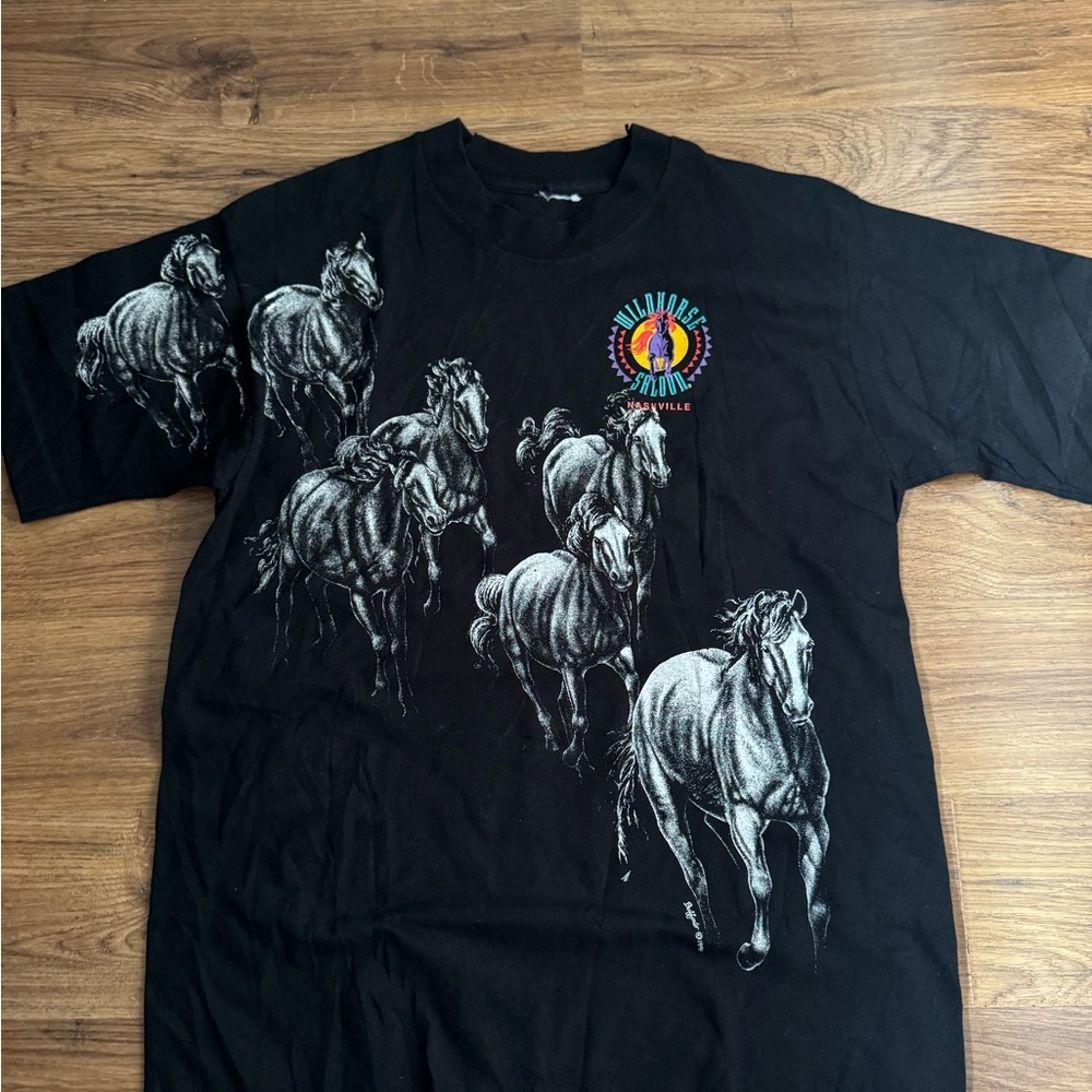 1991 All Over Print Wild Horse Saloon Shirt